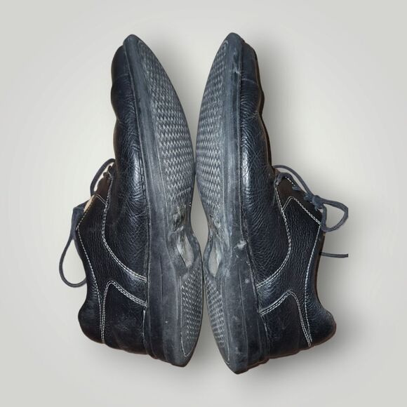 Johnston & Murphy Shuler Bicycle Oxfords Leather 20-7222 Black Lace up 10 - Picture 11 of 15